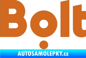 Samolepka Bolt - taxi oříšková