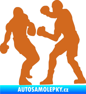 Samolepka Boxeři 001 levá oříšková