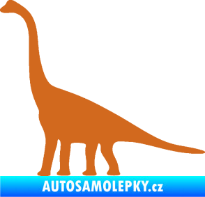 Samolepka Brachiosaurus 001 levá oříšková