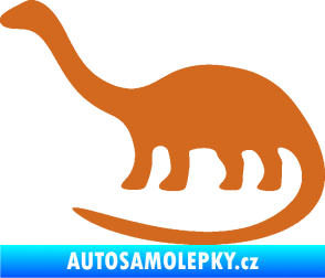 Samolepka Brontosaurus 001 levá oříšková