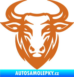 Samolepka Býk 010 oříšková