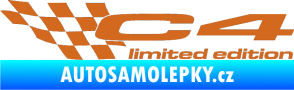 Samolepka C4 limited edition levá oříšková