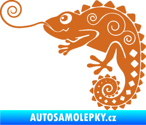 Samolepka Chameleon 004 levá oříšková