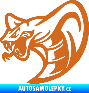 Samolepka Cobra 007 levá oříšková