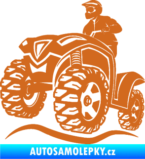 Samolepka Čtyřkolka 005 levá oříšková