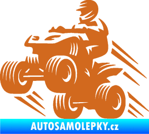 Samolepka Čtyřkolka 006 levá oříšková