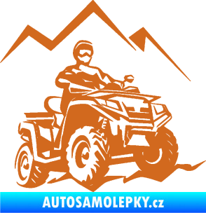 Samolepka Čtyřkolka 007 pravá oříšková