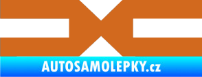 Samolepka Dacia 004 oříšková