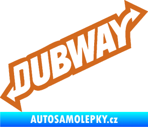 Samolepka Dübway 002 oříšková