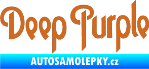 Samolepka Deep Purple oříšková