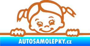 Samolepka Dítě v autě 030 pravá malá slečna hlavička oříšková
