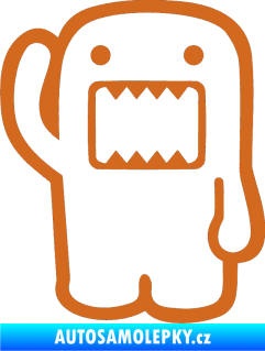 Samolepka Domo 001 levá hello oříšková