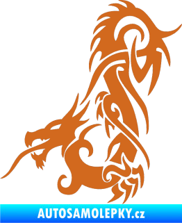 Samolepka Dragon 007 levá oříšková