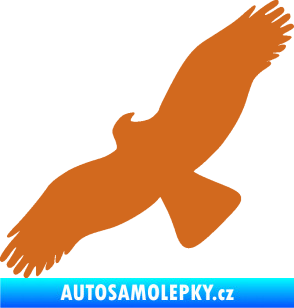 Samolepka Dravec na sklo 001 levá oříšková