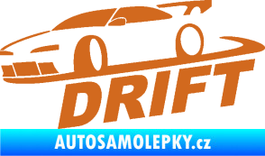 Samolepka Drift 002 oříšková