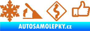 Samolepka Drift 005 oříšková