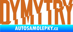 Samolepka Dymytry 001 oříšková