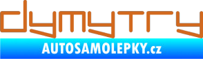 Samolepka Dymytry 002 oříšková