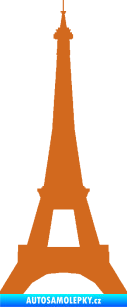 Samolepka Eifelova věž 001 oříšková