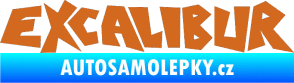 Samolepka Excalibur oříšková