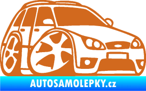 Samolepka Ford Mondeo combi karikatura pravá oříšková