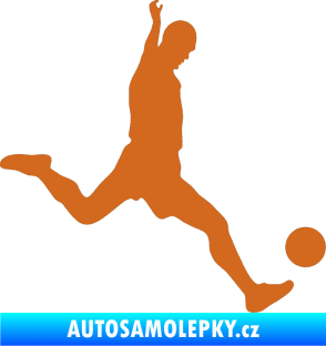 Samolepka Fotbalista 023 pravá oříšková