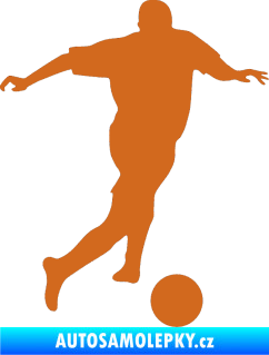 Samolepka Fotbalista 030 pravá oříšková