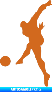 Samolepka Fotbalista 034 levá oříšková