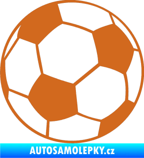 Samolepka Fotbalový míč 001 oříšková