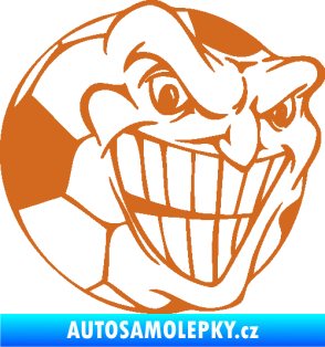 Samolepka Fotbalový míč 002 pravá oříšková