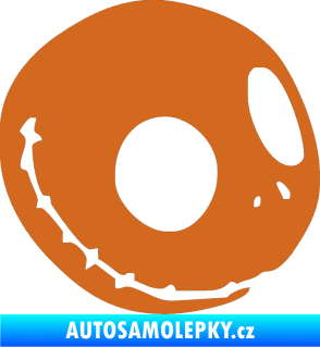 Samolepka Halloween 012 pravá oříšková