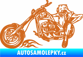 Samolepka Harley 001 levá oříšková