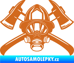Samolepka Hasič 014 oříšková