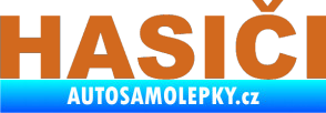 Samolepka HASIČI oříšková
