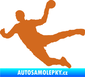 Samolepka Házená 002 levá oříšková