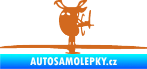 Samolepka Helikoptéra model 001 levá oříšková
