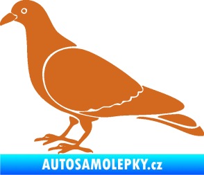 Samolepka Holub 002 levá oříšková