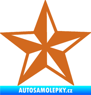 Samolepka Hvězda námořní oříšková