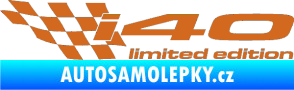 Samolepka i40 limited edition levá oříšková