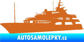 Samolepka Jachta 004 levá oříšková