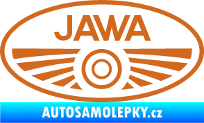 Samolepka Jawa logo oříšková