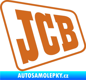 Samolepka JCB - jedna barva oříšková