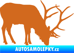 Samolepka Jelen 008 pravá oříšková