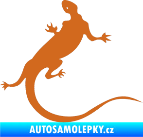 Samolepka Ještěrka 004 pravá oříšková