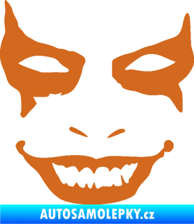Samolepka Joker 004 tvář levá oříšková
