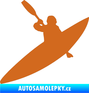 Samolepka Kanoista 001 levá oříšková