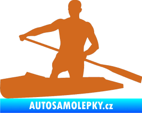 Samolepka Kanoista 002 levá oříšková