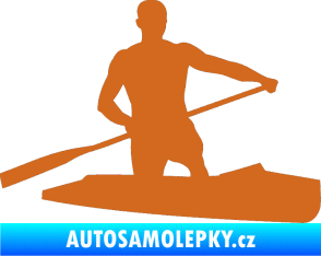 Samolepka Kanoista 002 pravá oříšková