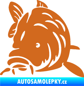 Samolepka Kapr 002 levá oříšková