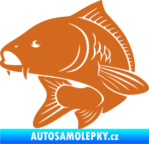 Samolepka Kapr 008 levá oříšková